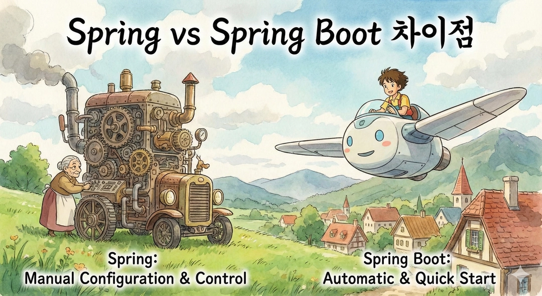 Spring vs Spring Boot 차이점